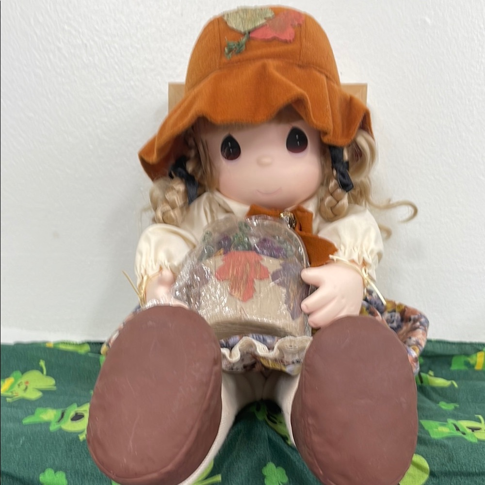 Adorable Precious Moment Doll with Hat